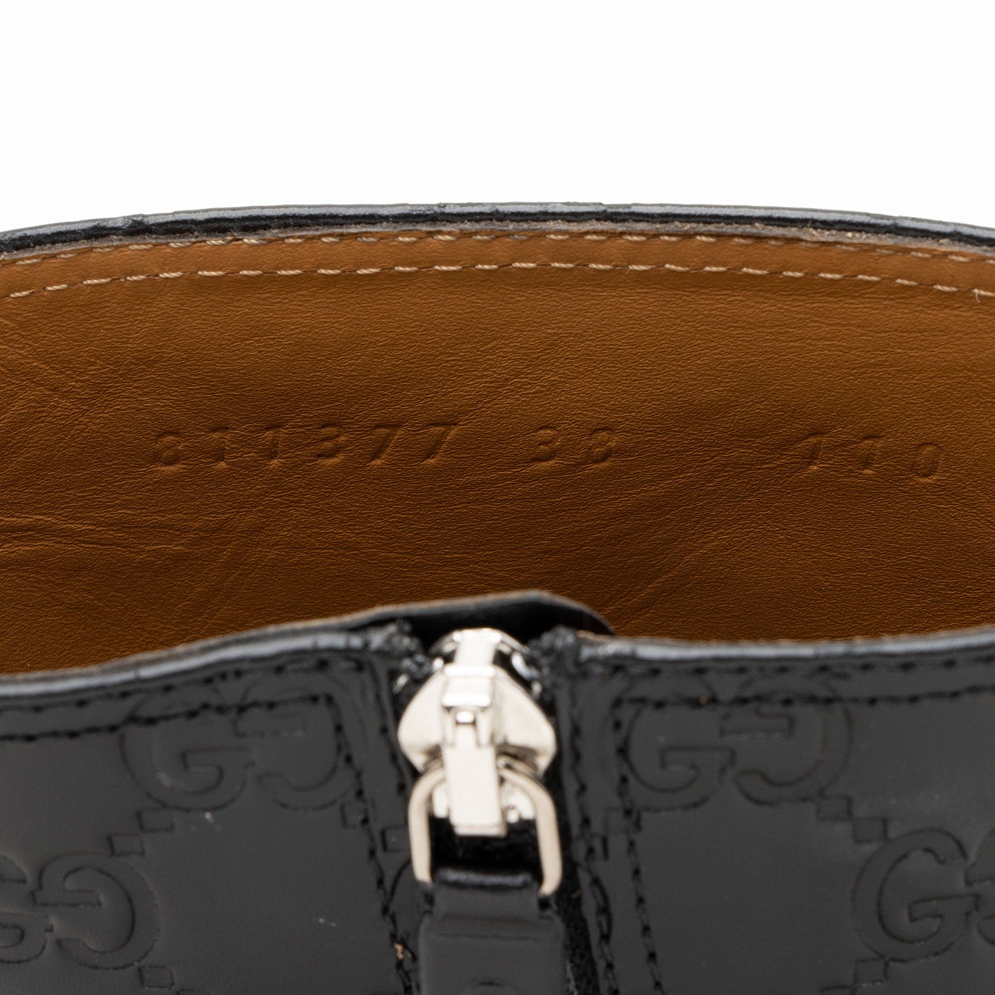 Gucci Guccissima Leather Horsebit Ankle Boots - Size 8 / 38
