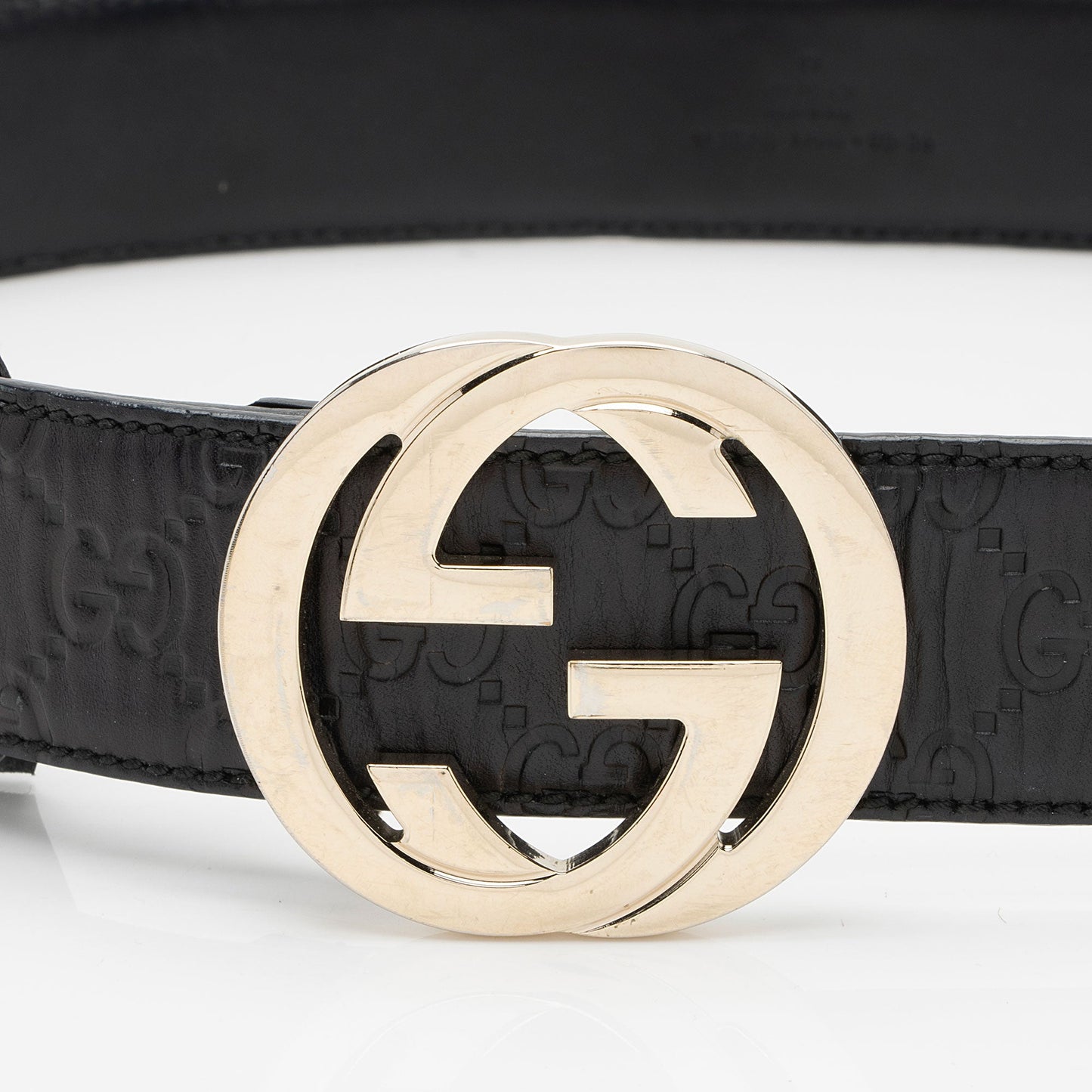Gucci Guccissima Leather Interlocking G Belt - Size 36 / 90 (SHF-uFWGGE)
