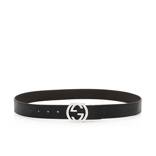 Gucci Guccissima Leather Interlocking G Belt - Size 38 / 95 (SHF-19971)