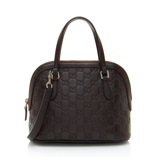 Gucci Guccissima Leather Dome Small Satchel