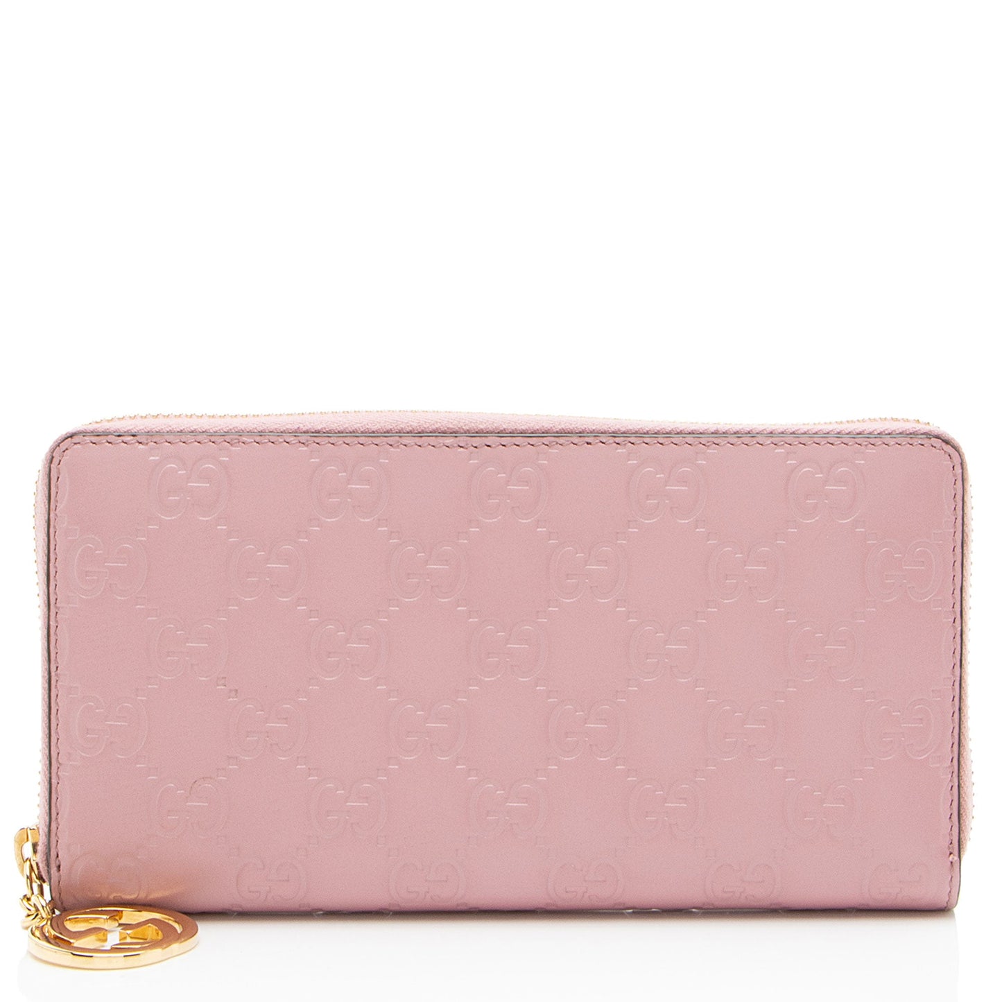 Gucci Guccissima Leather Signature Zip Around Wallet