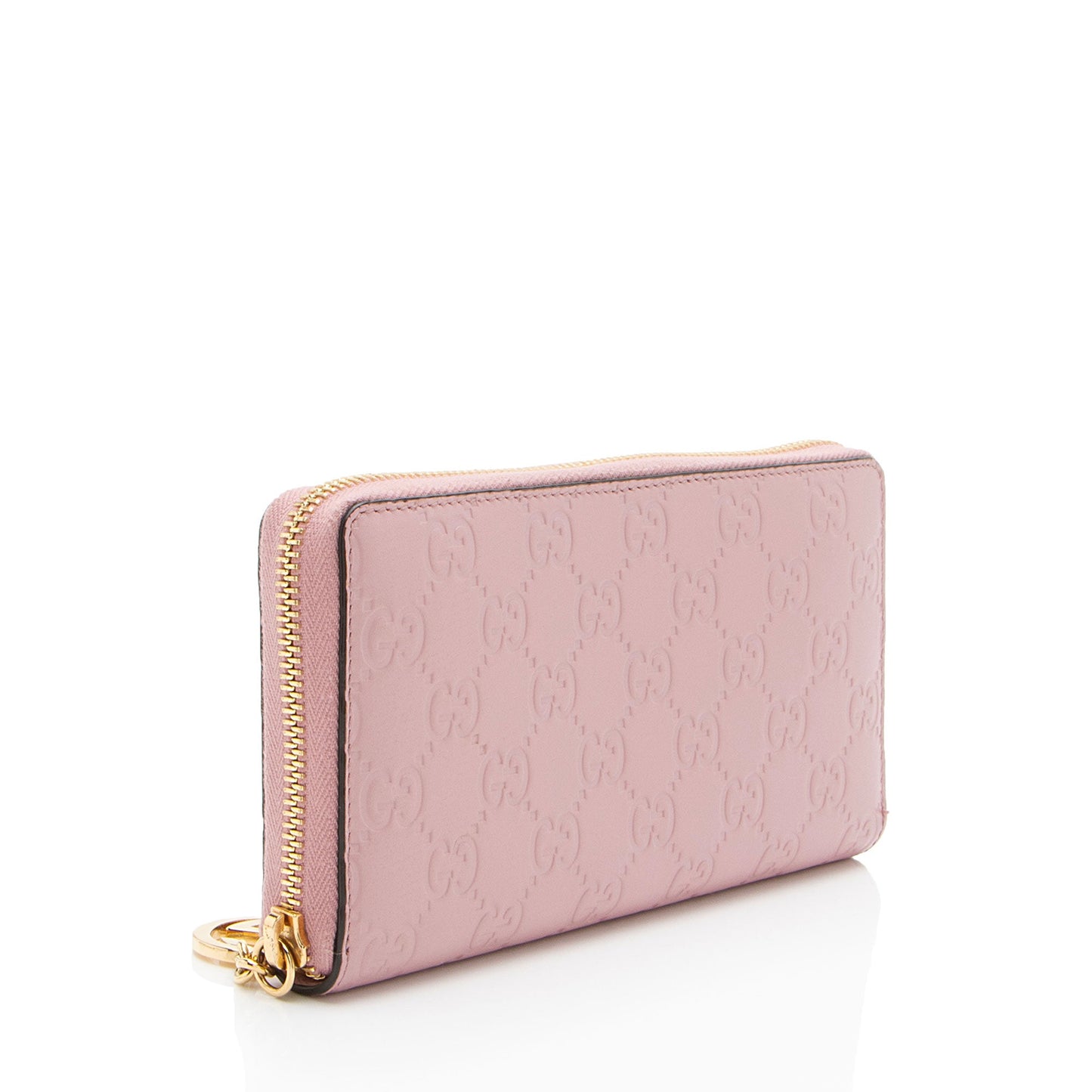 Gucci Guccissima Leather Signature Zip Around Wallet