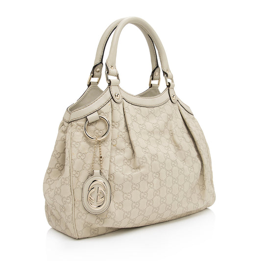Luxury Gucci Guccissima Leather Sukey Medium Tote (SHF-BDMJpY)