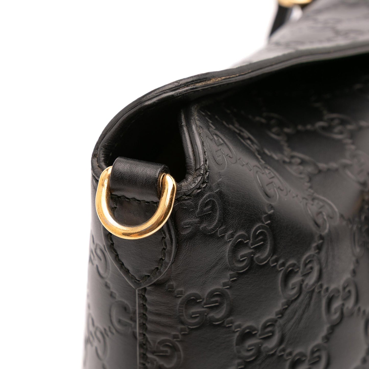 Gucci Guccissima Linea A Fold Over Satchel