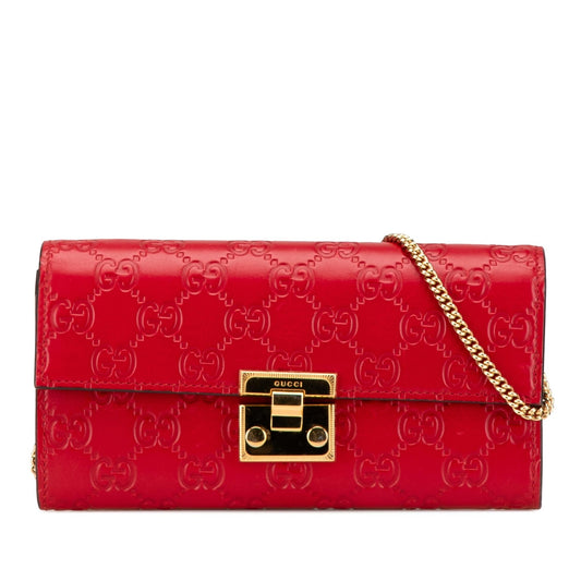 Gucci Guccissima Padlock Wallet On Chain