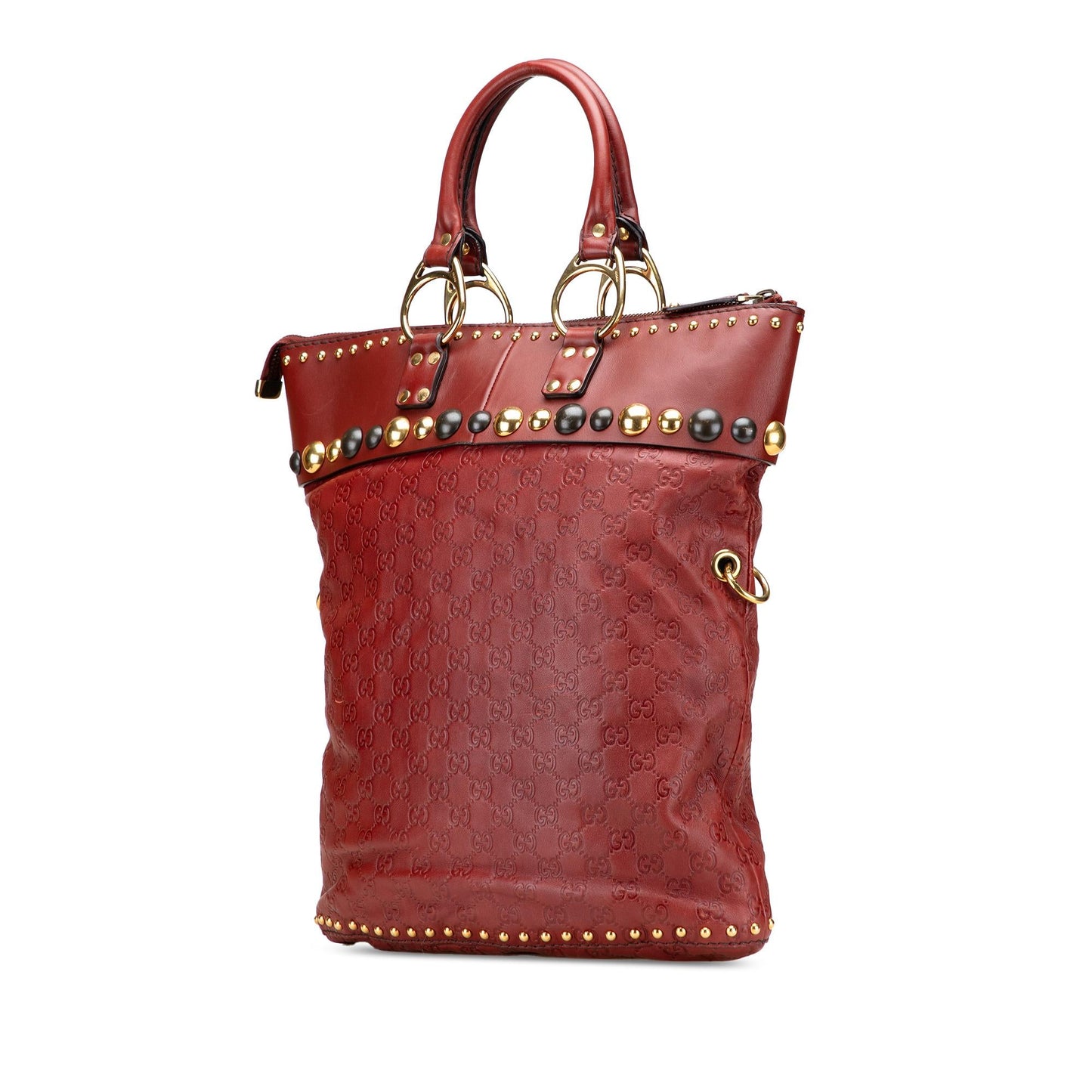 Gucci Guccissima Studded Babouska Satchel