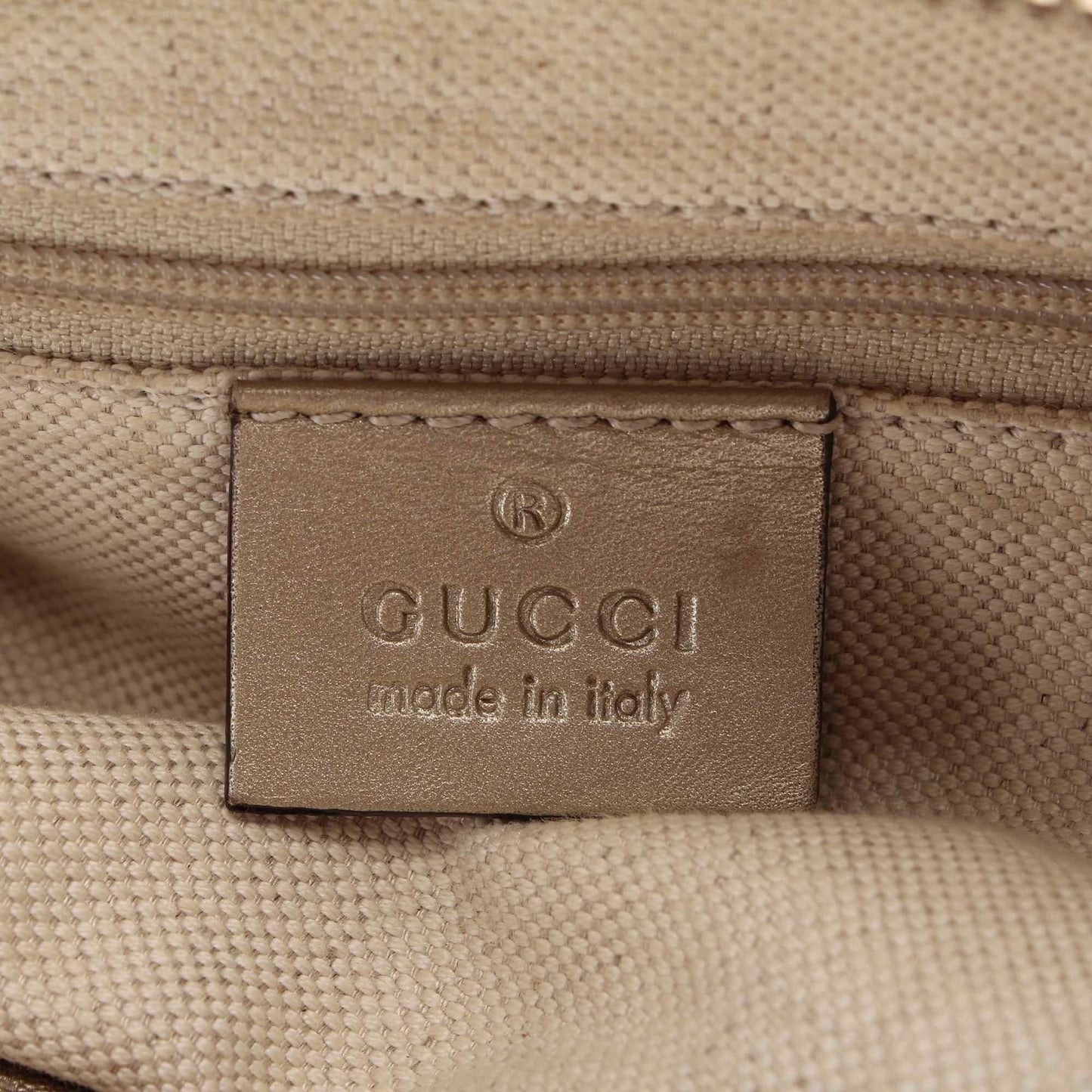 Gucci Guccissima Sukey Leather Satchel (SHG-22760)