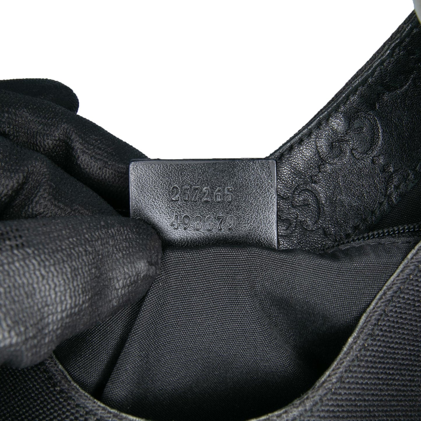 Gucci Guccissima Trimmed Canvas Colbert Shoulder Bag