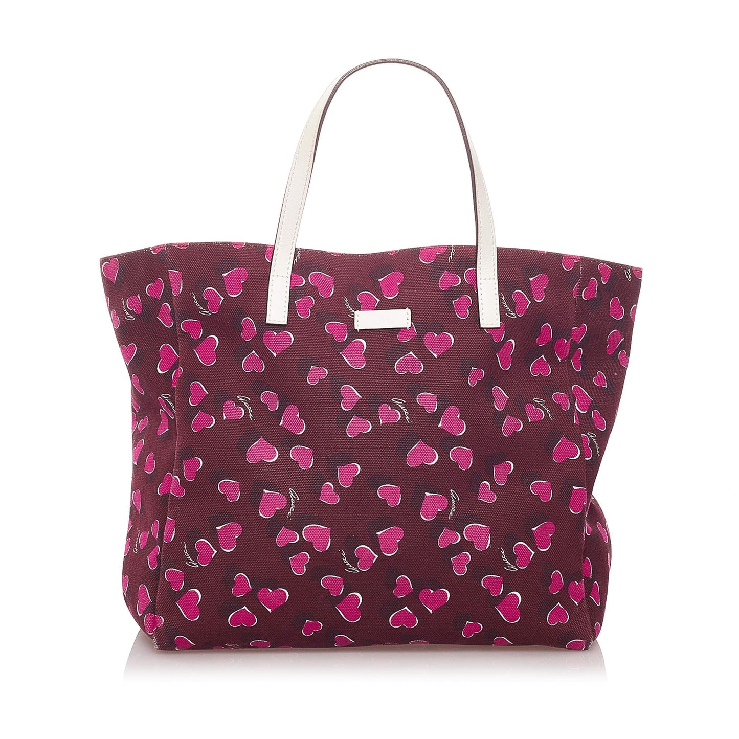 Gucci Heartbeat Canvas Tote Bag (SHG-29133)
