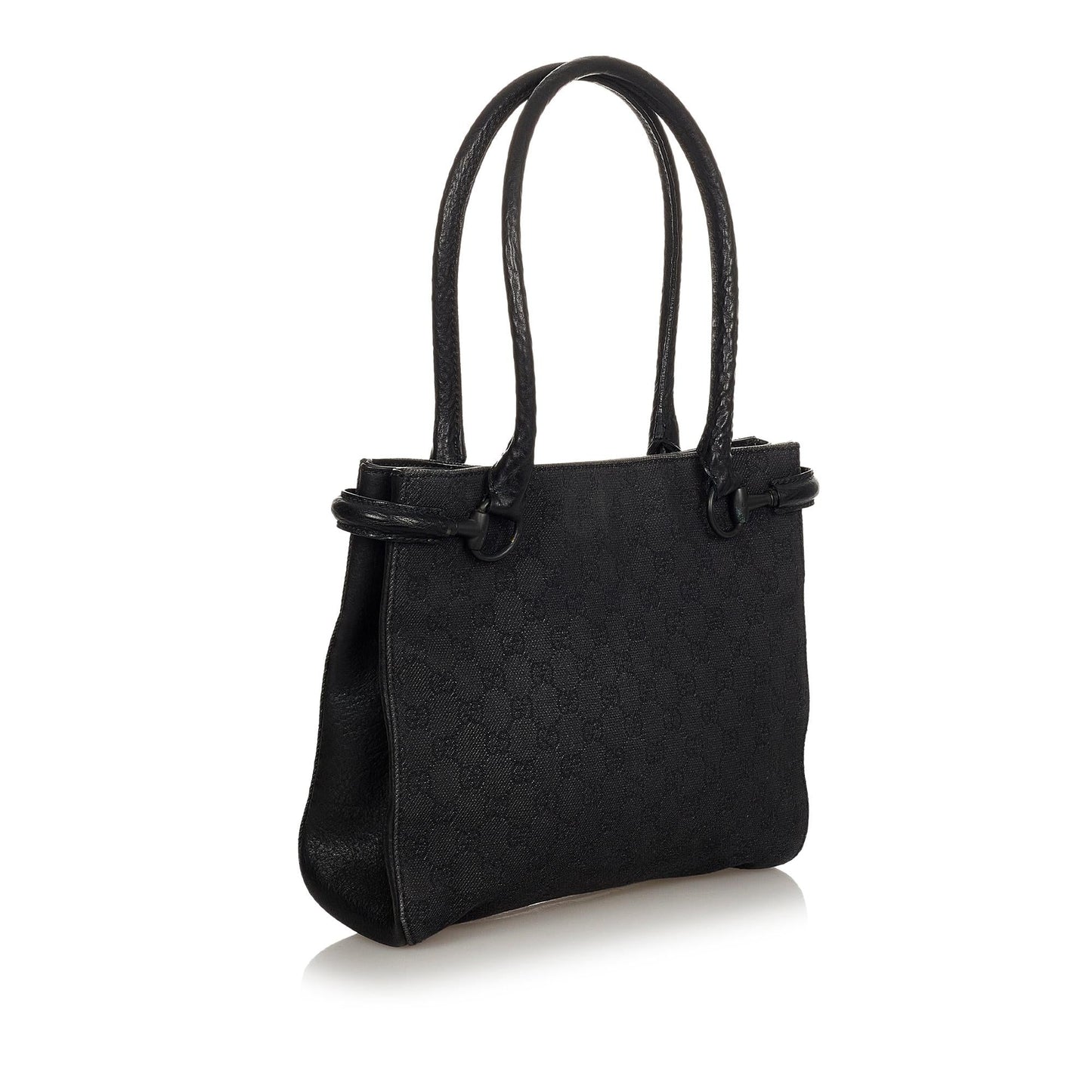 Gucci Horsebit Canvas Shoulder Bag (SHG-24513)