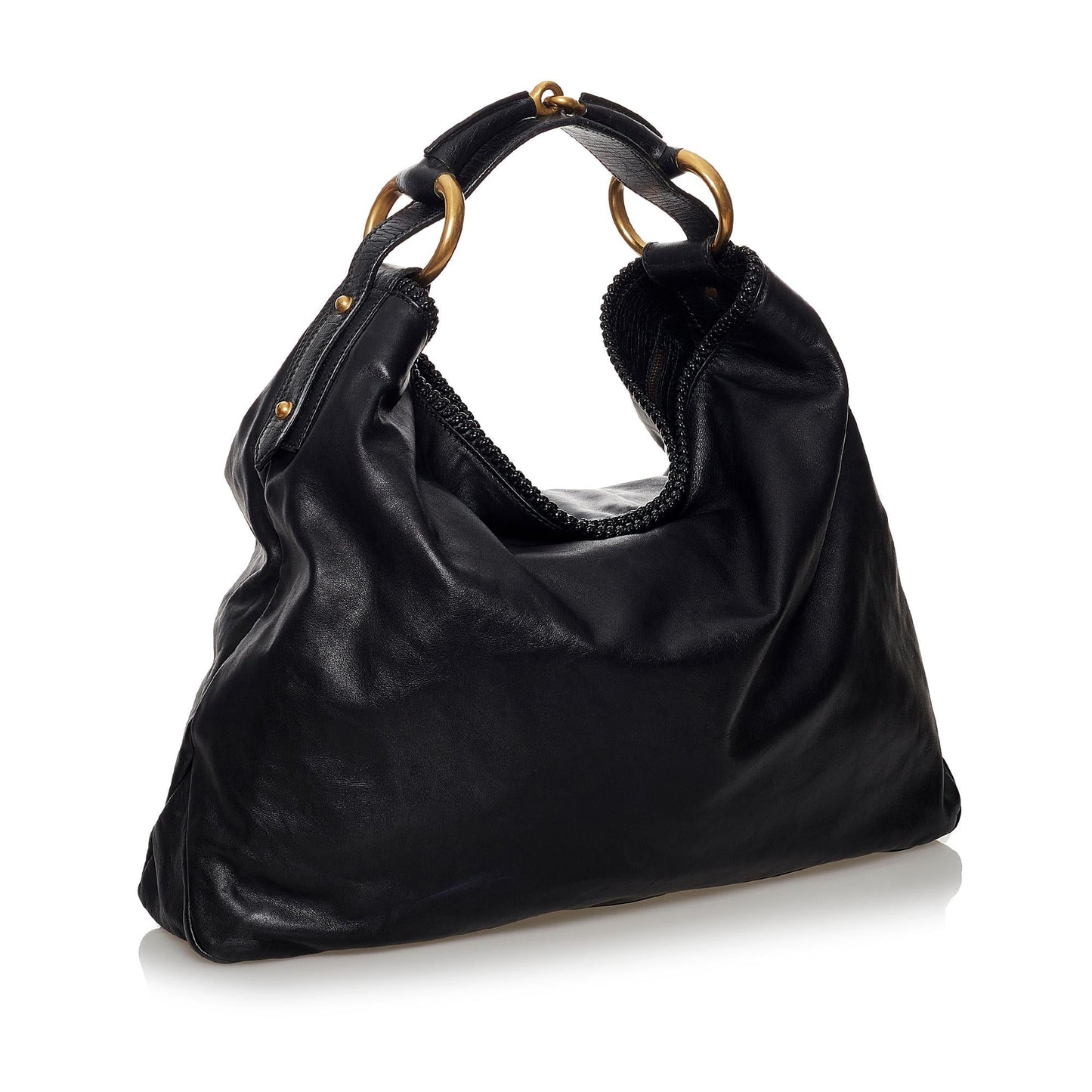 Gucci Horsebit Hobo Leather Tote (SHG-30946)