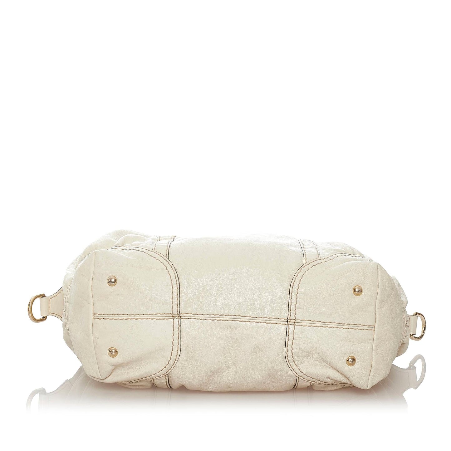 Gucci Horsebit Nail Leather Boston Bag (SHG-28008)