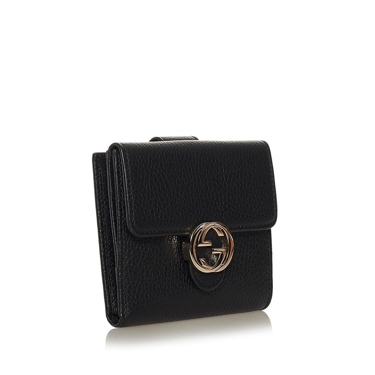 Gucci Interlocking G Leather Small Wallet (SHG-35037)