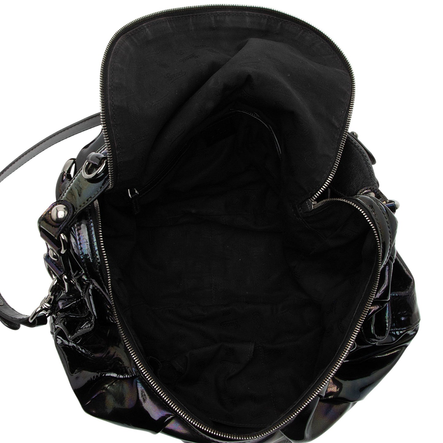 Gucci Iridescent Patent Leather Icon Bit Hobo