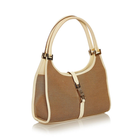 Gucci Jackie Canvas Shoulder Bag (SHG-29377)