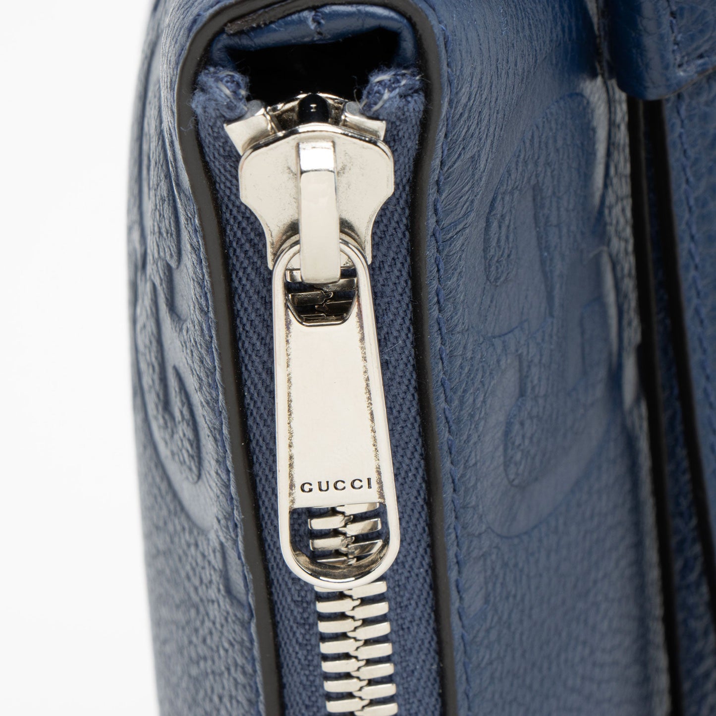 Gucci Jumbo GG Embossed Leather Medium Messenger