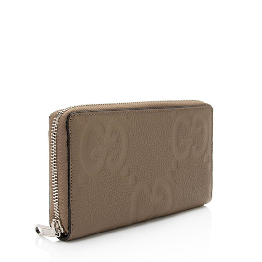 Gucci Jumbo GG Leather Zip Around Wallet (SHF-3lK6BA)