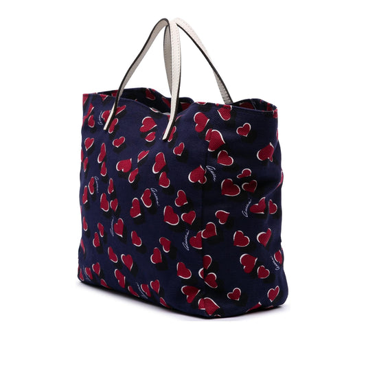 Gucci Kids Canvas Heartbeat Tote