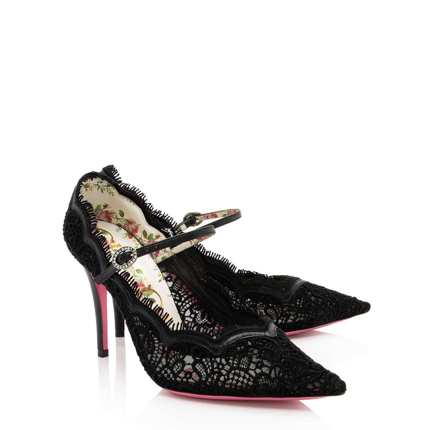 Gucci Lace Virginia Pumps - Size 7.5 / 37.5