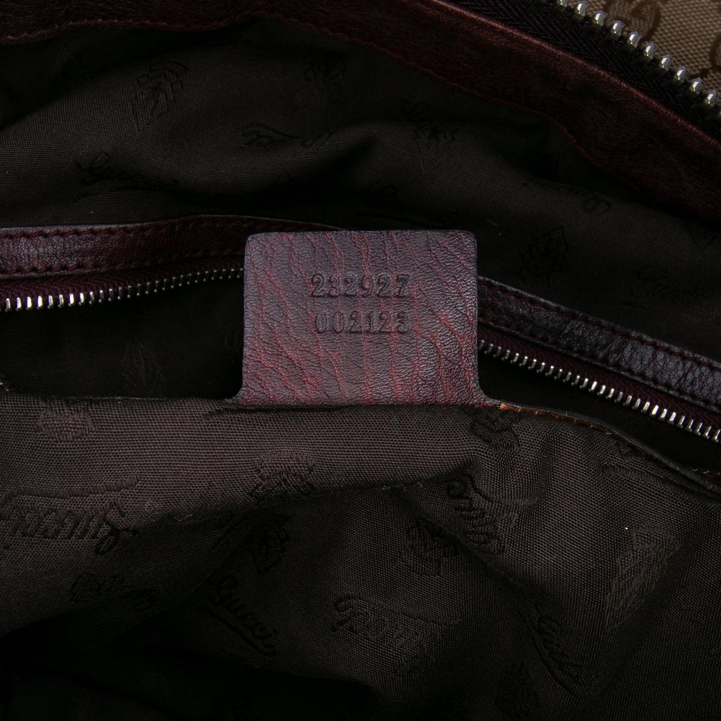 Gucci Large GG Canvas Bamboo Bar Tote
