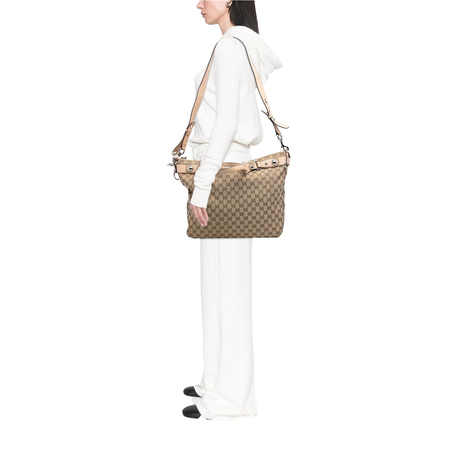 Gucci Large GG Canvas Icon Bit Satchel
