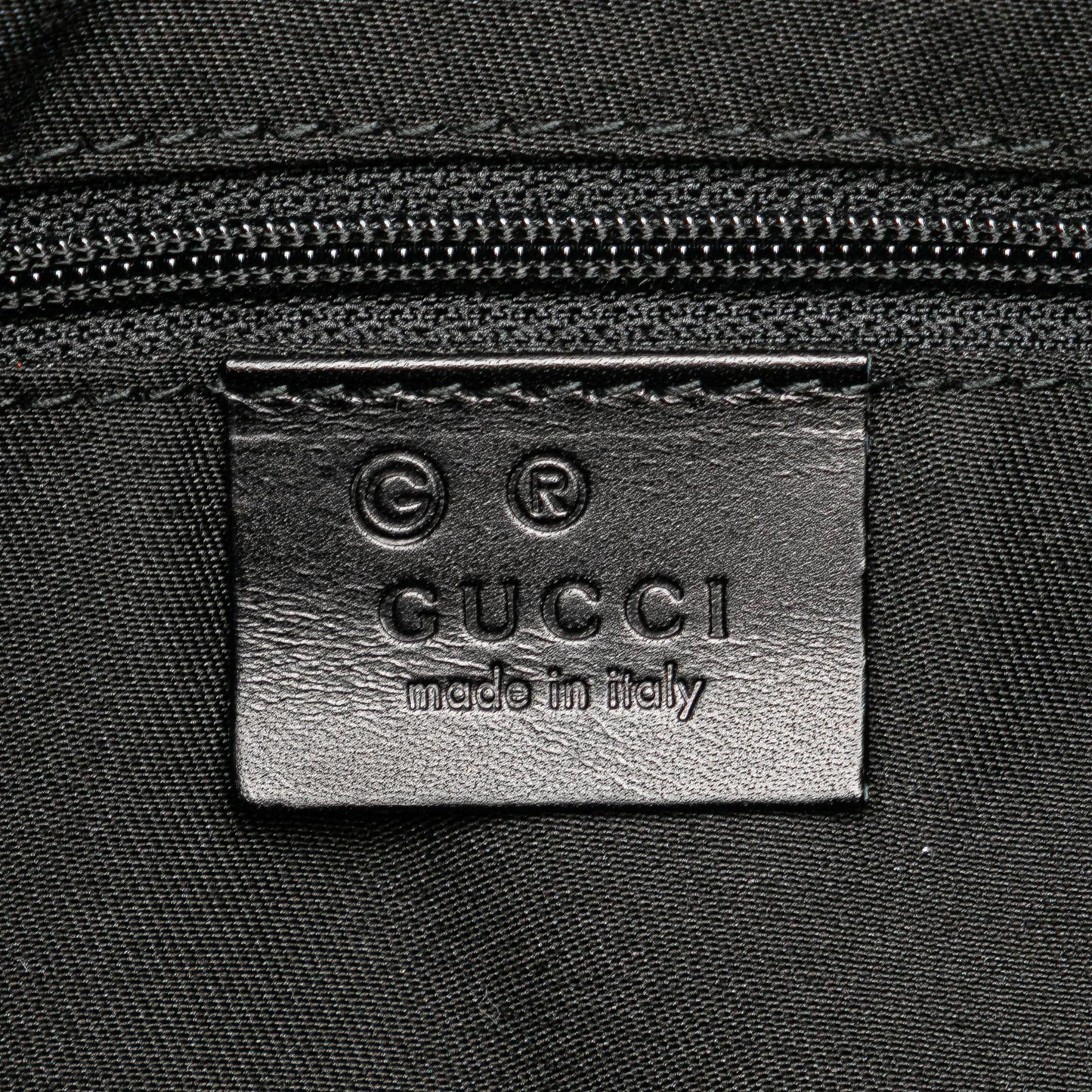 Gucci Large GG Denim Horsebit Classic Ring Hobo