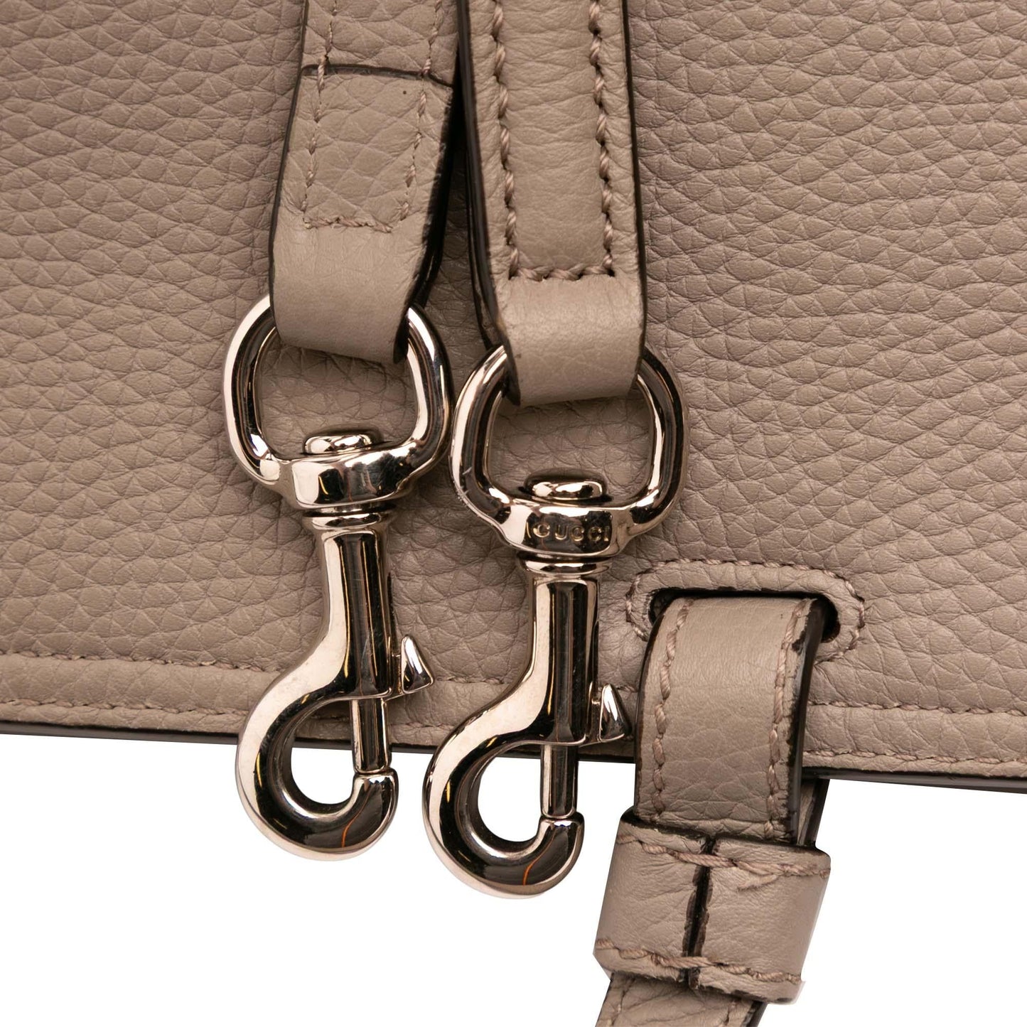 Gucci Large Leather Bamboo Daily Satchel