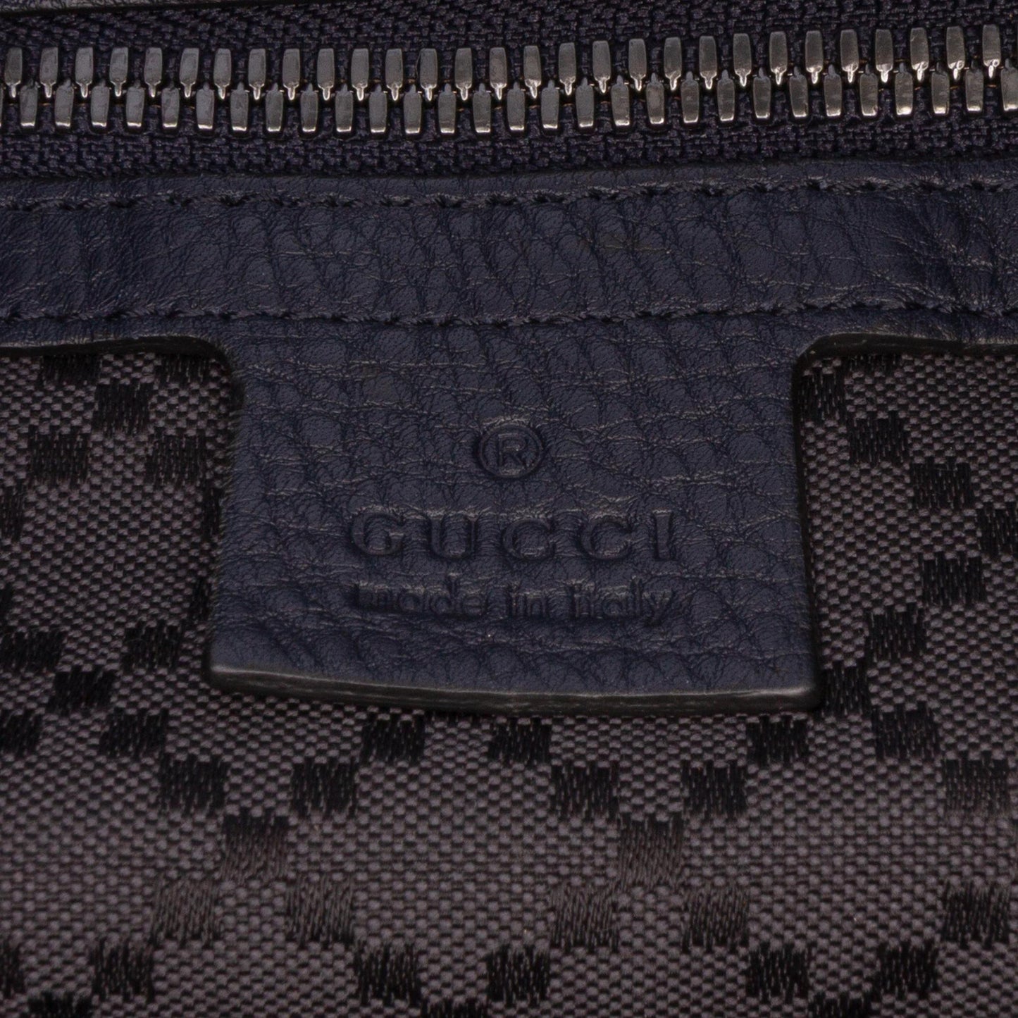 Gucci Large Leather Bamboo Double Pocket Messenger Bag