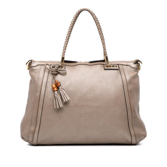 Gucci Large Leather Bella Tote