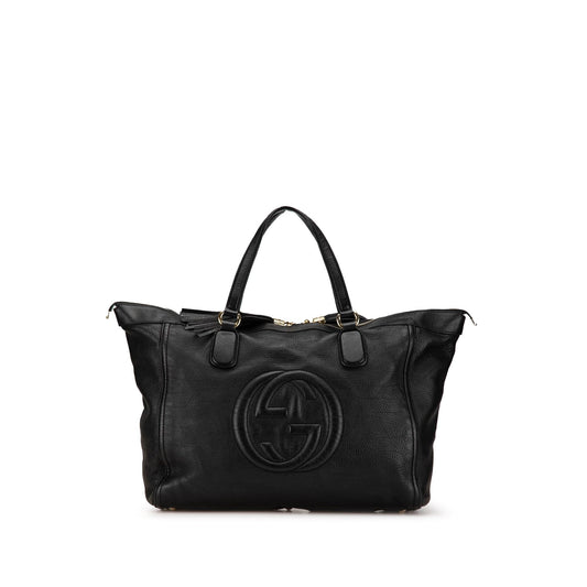 Gucci Large Leather Soho Zip Tote