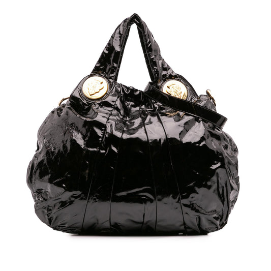 Gucci Large Patent Hysteria Satchel