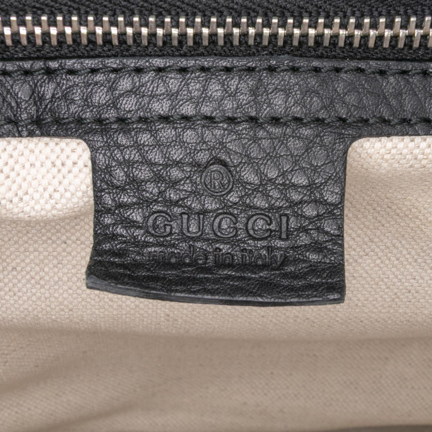 Gucci Large Pebbled Calfskin New Bamboo Top Handle Bag