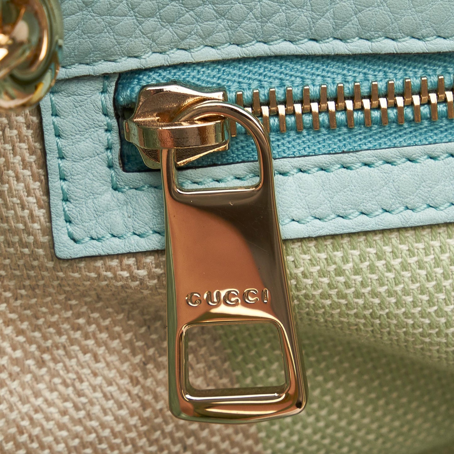 Gucci Large Raffia Bamboo Shopper (SHG-wkXCkH)