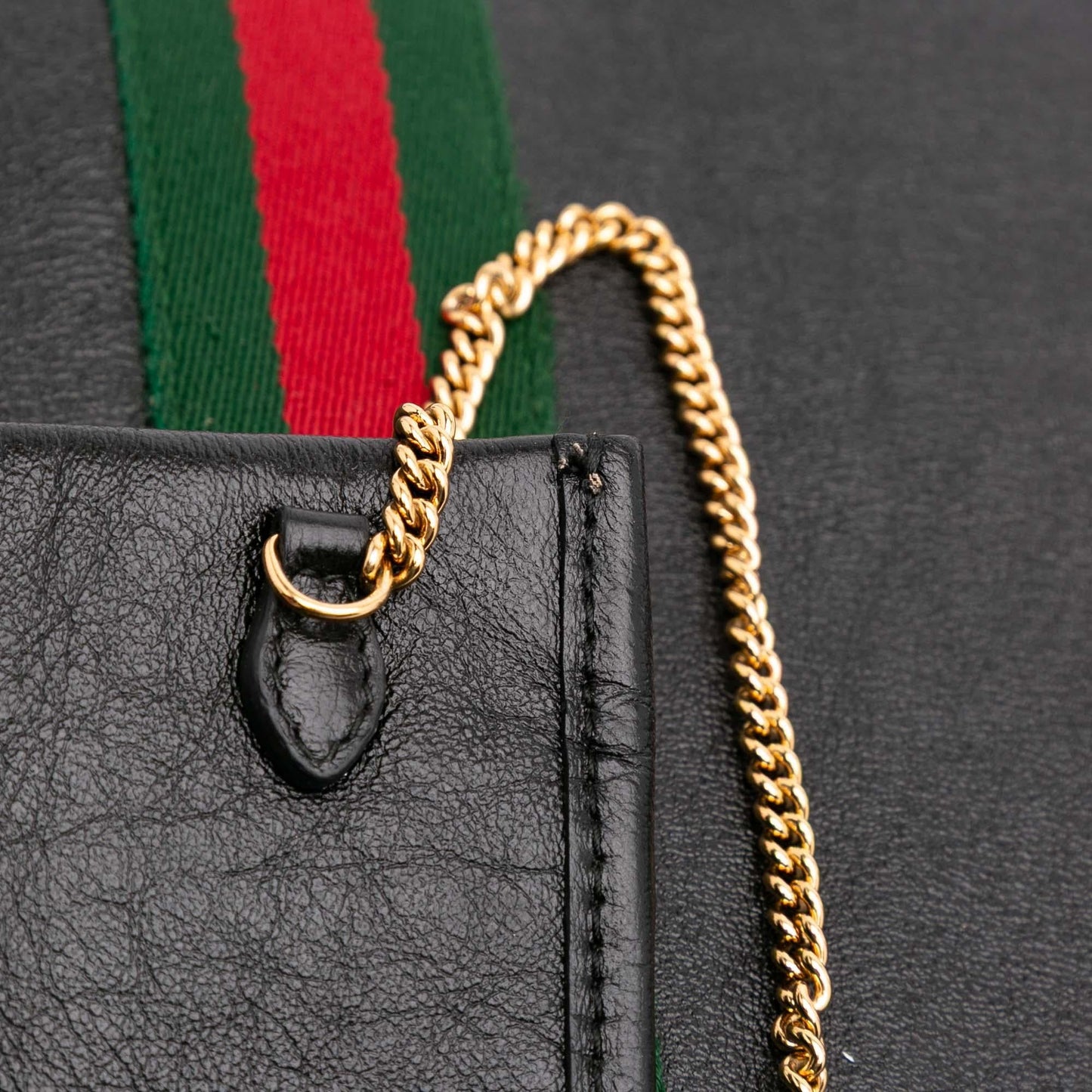 Gucci Large Web Leather Rajah Tote