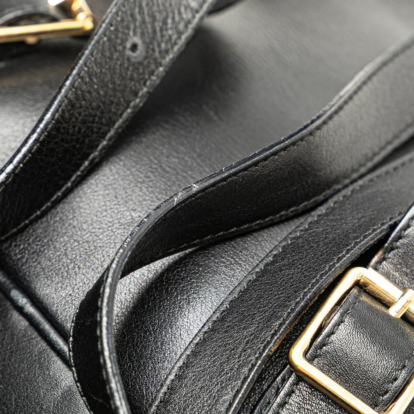 Gucci Leather Bamboo Backpack