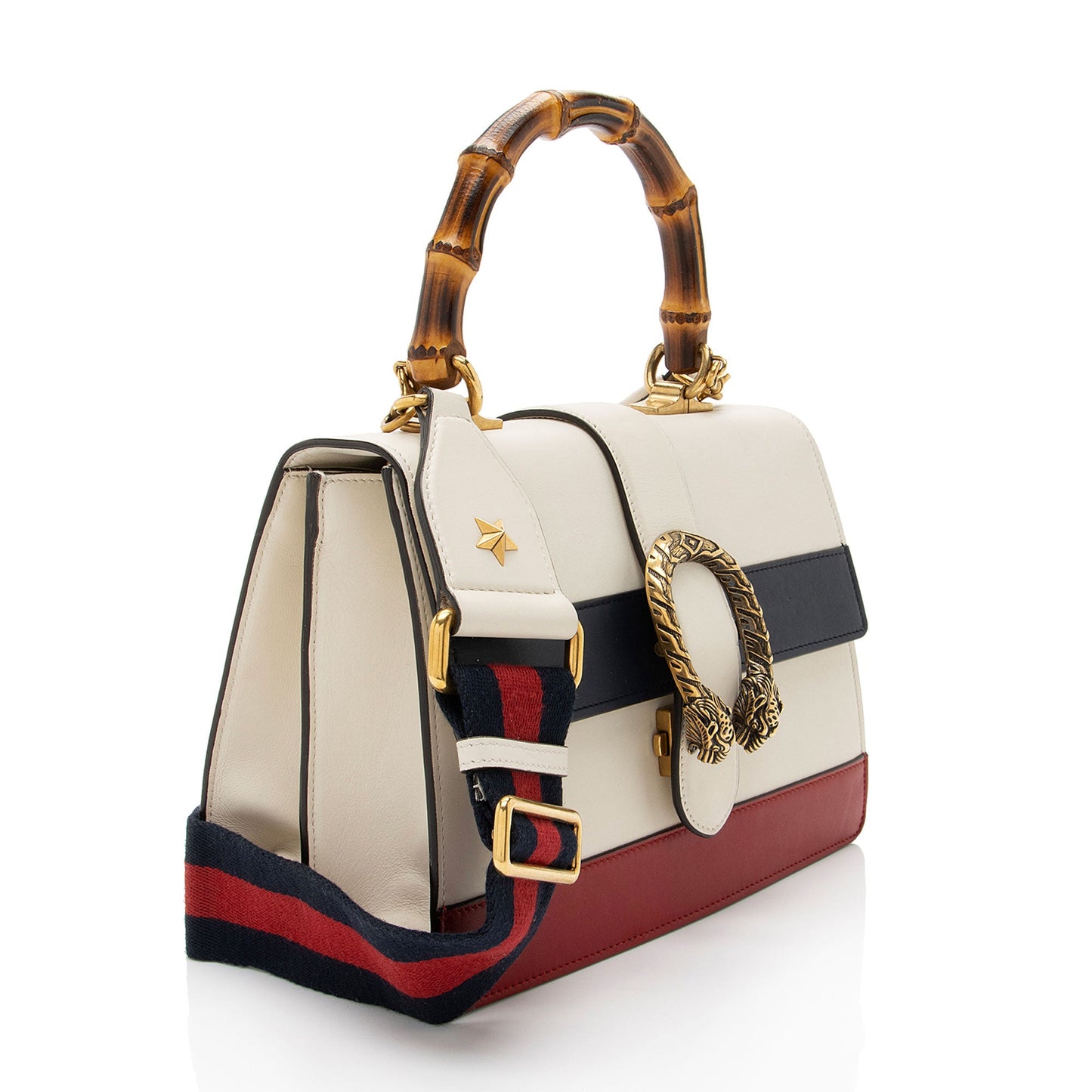 Gucci Leather Bamboo Dionysus Medium Top Handle