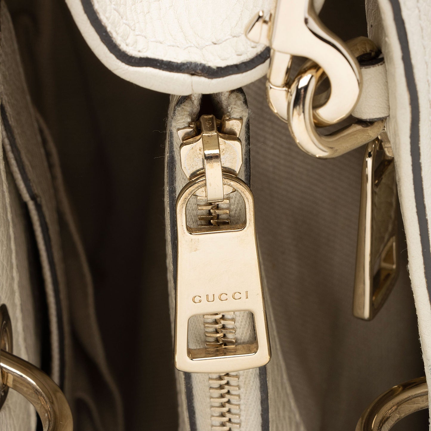Gucci Leather Bamboo Medium Shopper Tote