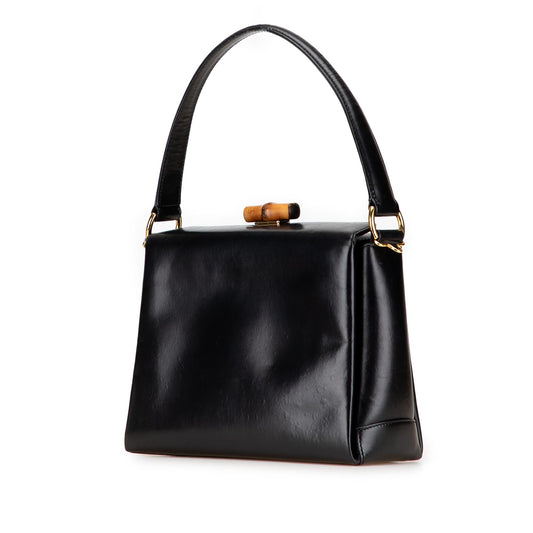 Gucci Leather Bamboo Satchel
