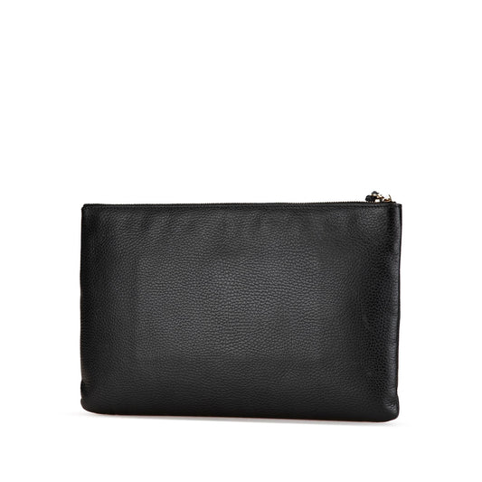 Gucci Leather Bamboo Tassel Clutch