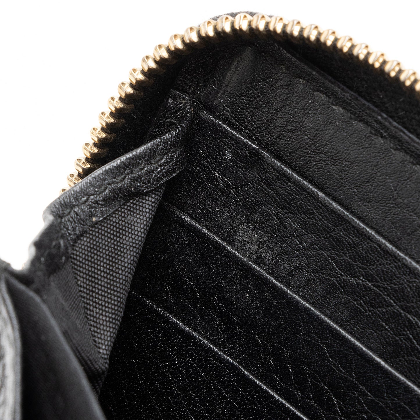 Gucci Leather Bamboo Tassel Zip Around Wallet (SHF-23545)