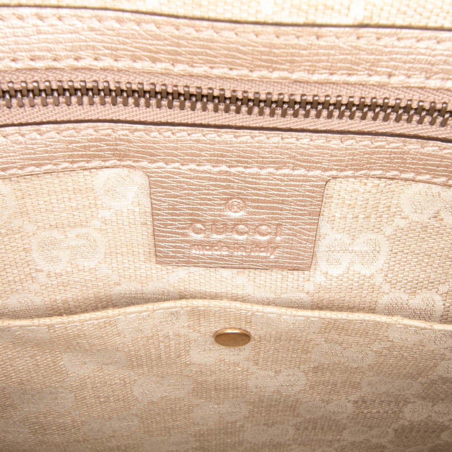 Gucci Leather Bright Bit Satchel