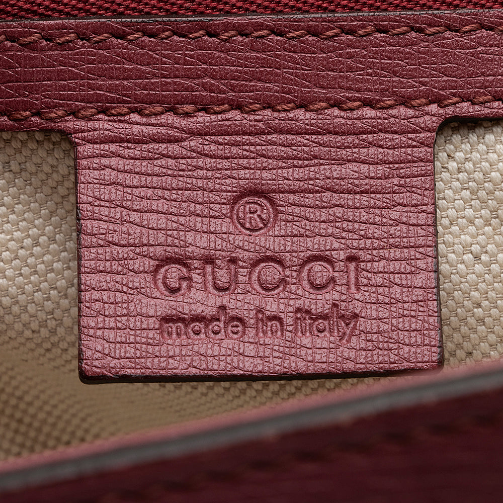 Gucci Leather Bright Bit Large Tote (SHF-21918)