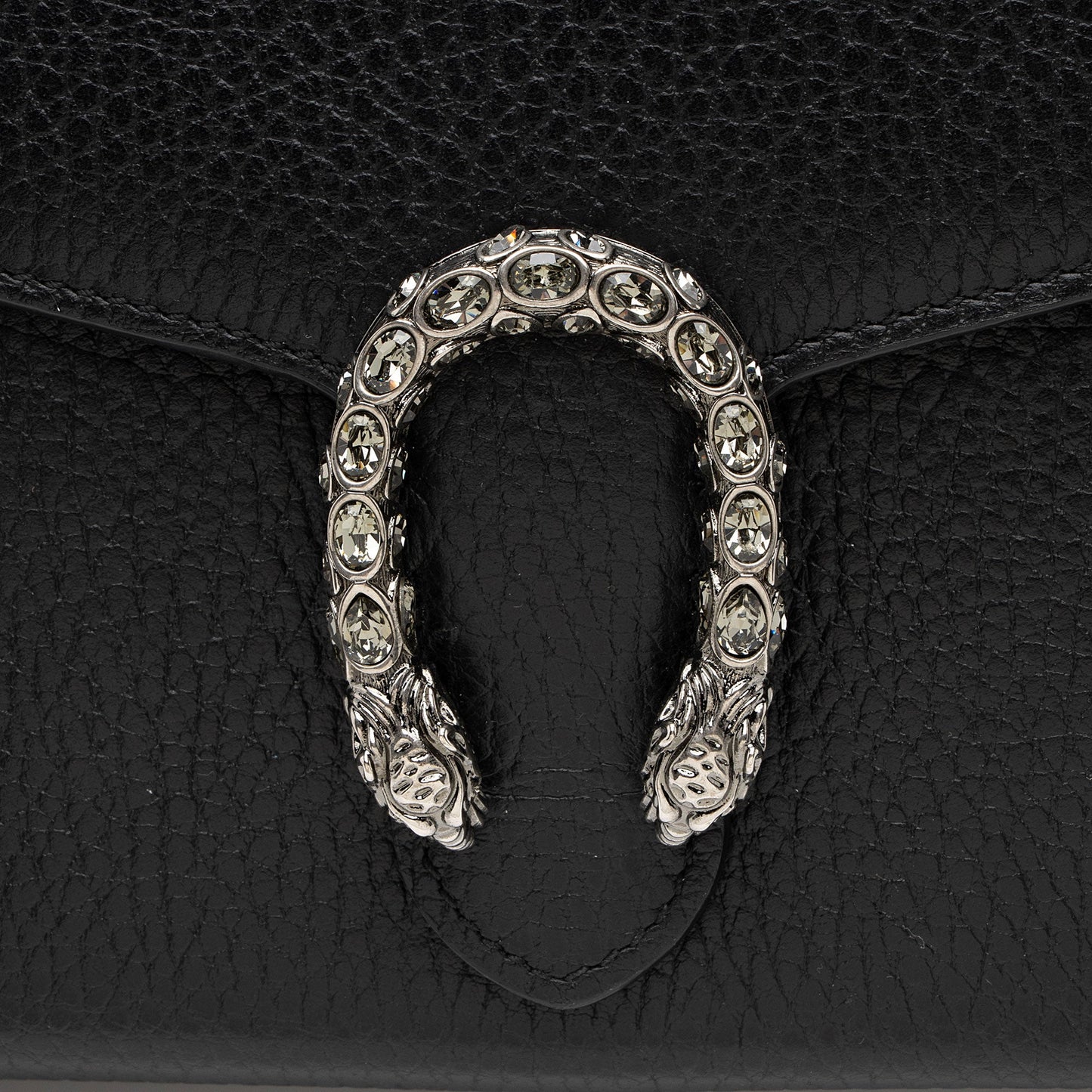 Gucci Leather Crystal Dionysus Chain Wallet