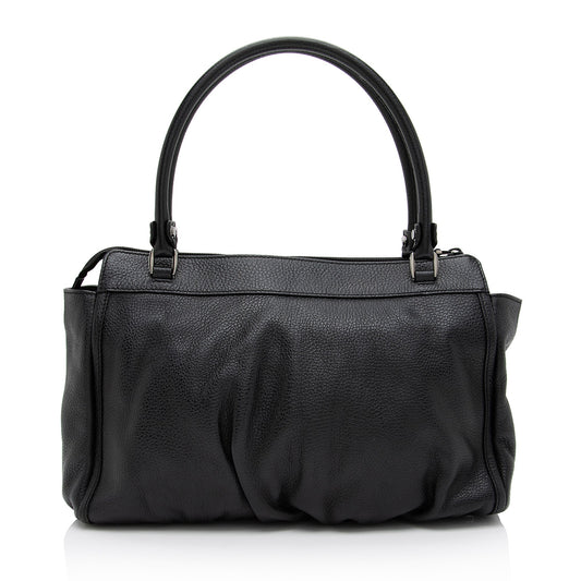 Luxury Gucci Leather D-Gold Tote (SHF-SmTGg0)
