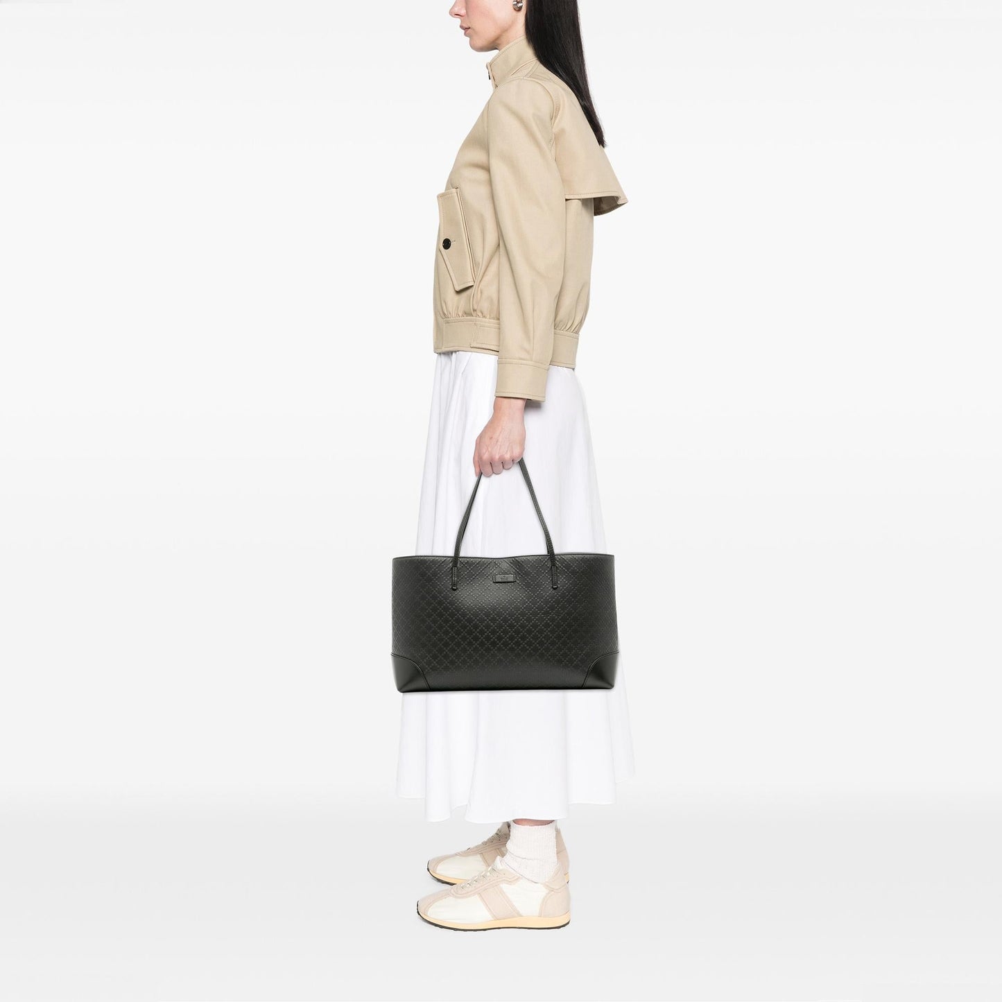 Gucci Leather Diamante Bright Hilary Lux Tote
