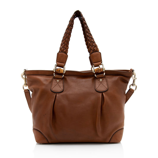 Luxury Gucci Leather Eva Large Tote (SHF-E3uo3C)
