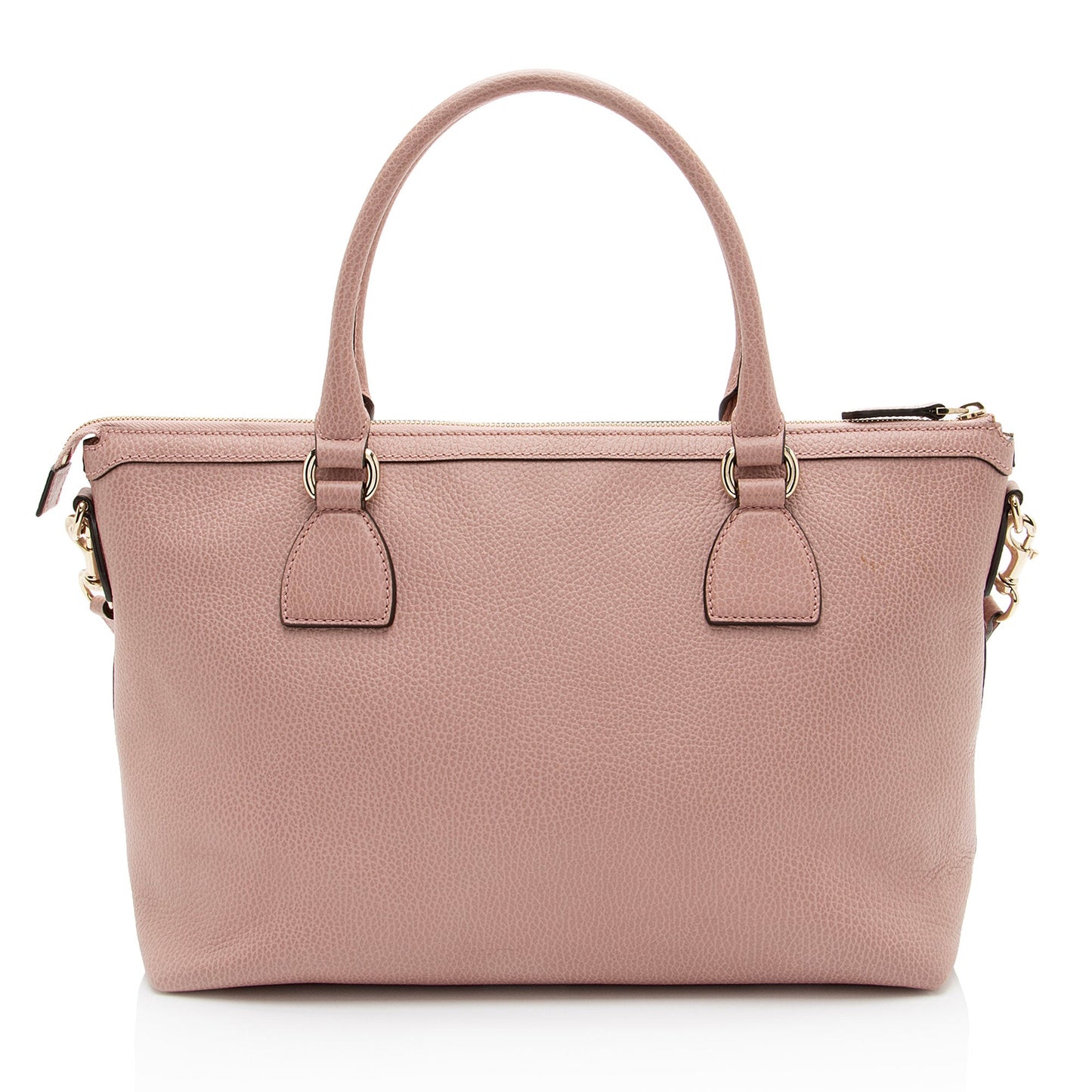 Gucci Leather GG Charm Large Satchel