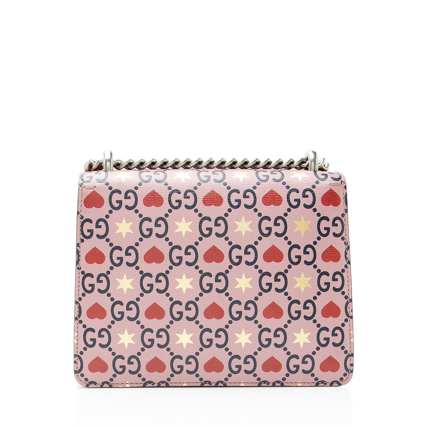 Gucci Leather Crystal Valentines Dionysus Small Shoulder Bag
