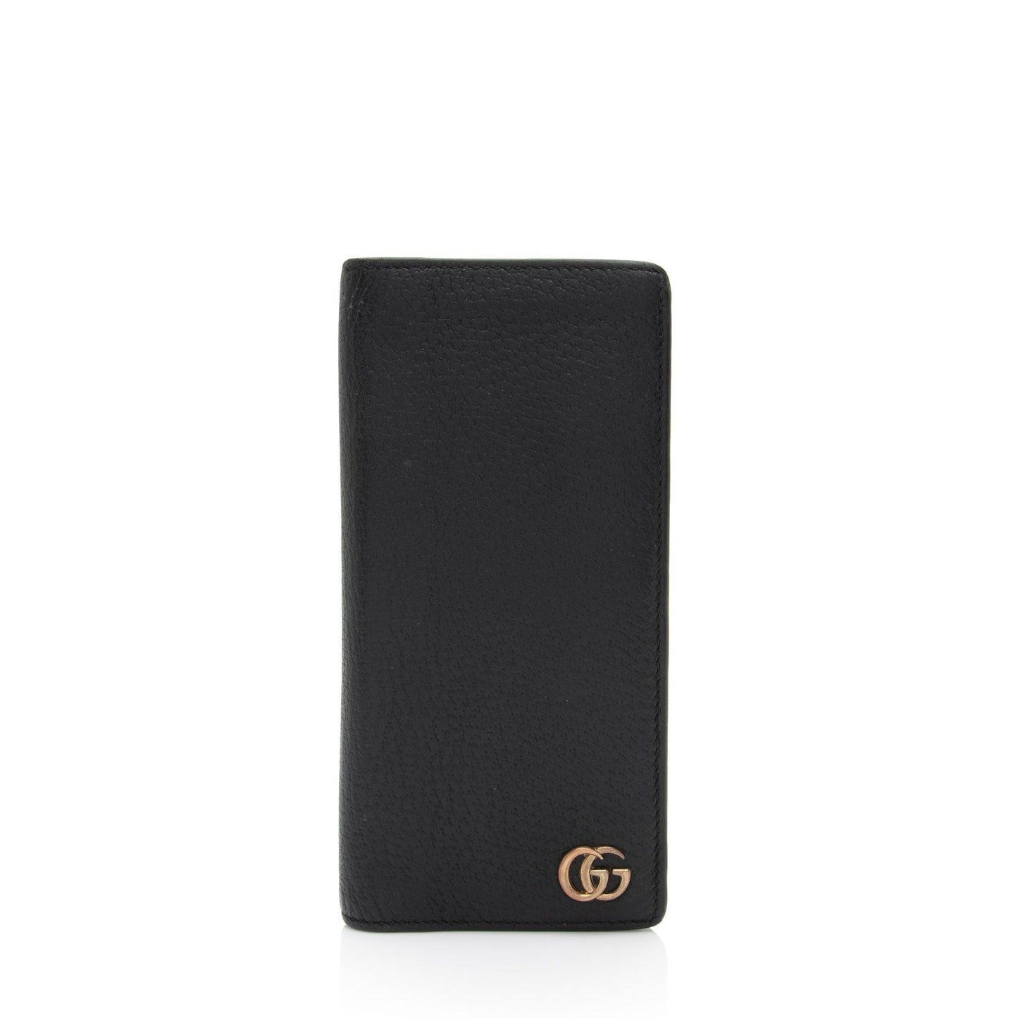 Gucci Leather GG Marmont Bifold Long Wallet (SHF-0QNfI9)