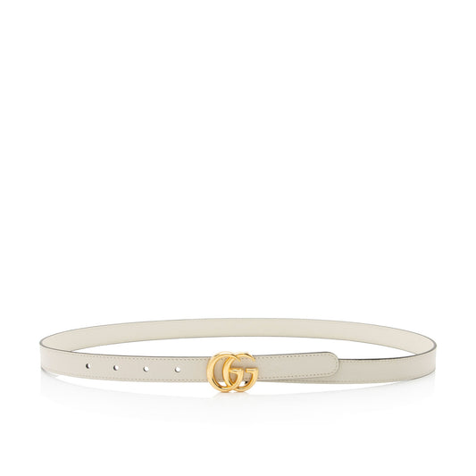 Gucci Leather GG Marmont Slim Belt - Size 38 / 95 (SHF-fUEivE)